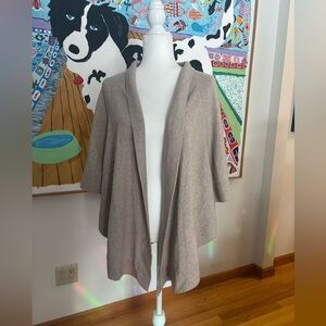 J. Jill Open Front Cardigan Sweater - Tan